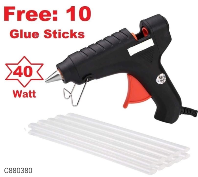 *Catalog Name:* Glue Gun - 40 Watt Electronic Hot Melt Glue Gun With 10 Sticks
⚡⚡ Quantity: Only 5 u uploaded by ALLIBABA MART on 4/29/2021