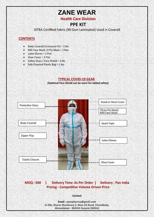 Personal Protection Equipment Disposable uploaded by Zane Pharmaceuticals on 4/29/2021