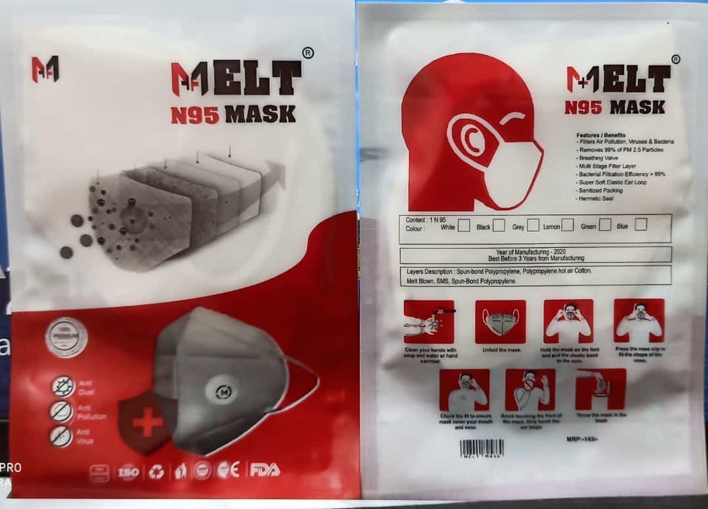 MELT N95 Mask original uploaded by Zane Pharmaceuticals on 4/29/2021