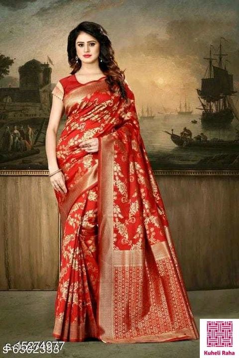 Self Design Kanjivaram Poly Silk Saree
Saree Fabric: Poly Silk
Blouse: Running Blouse
Blouse Fabric: uploaded by business on 4/29/2021
