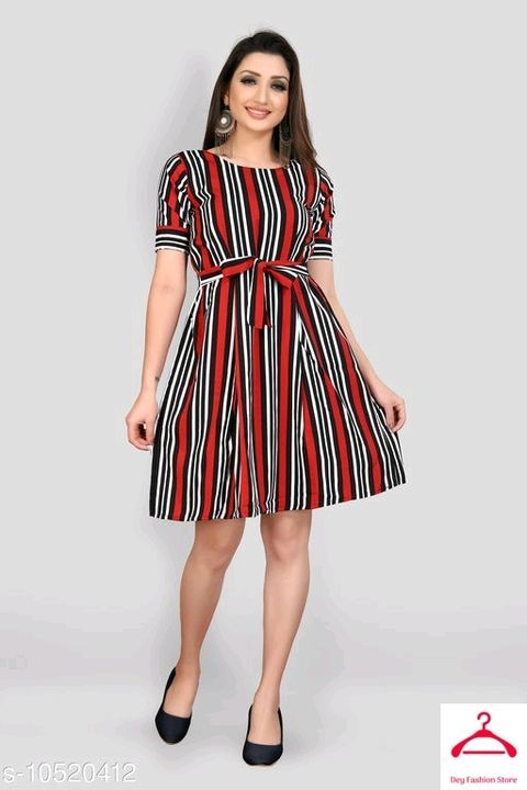 Stylish Poly Crepe Short Dresses uploaded by Dey Fashion Store on 4/29/2021