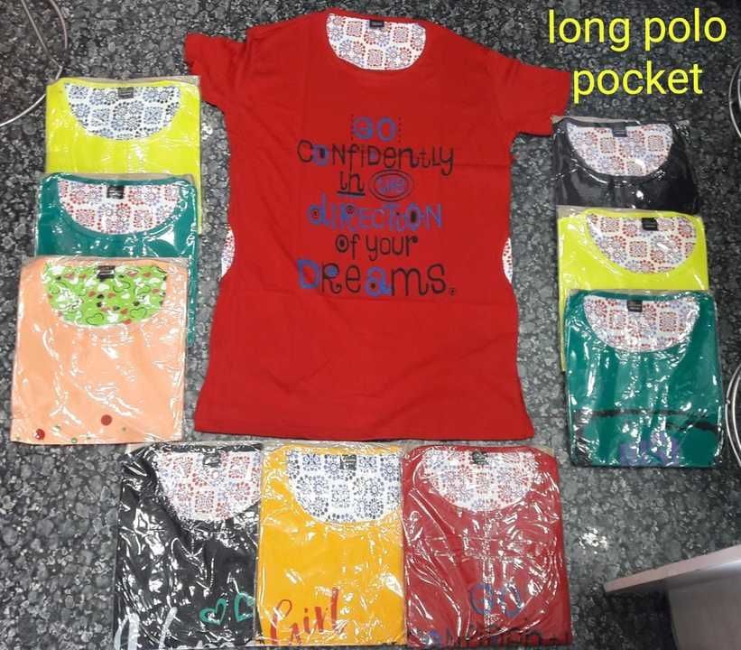 Long polo t shirt with pocket uploaded by Jai teunram fashion on 4/29/2021