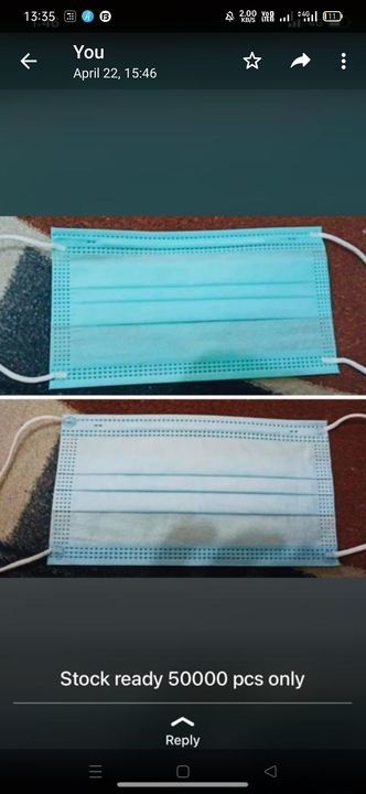 3ply mask with nose pin and Ultrasonic Punch machine made  uploaded by DEEPIKA TRADERS on 4/29/2021