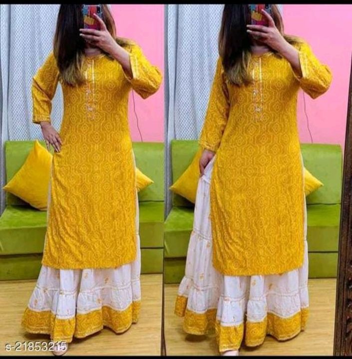 Latest kurta with skirt uploaded by business on 4/29/2021
