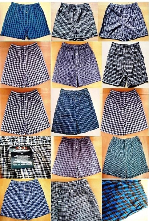 Woven checked boxer shorts men's uploaded by business on 7/30/2020
