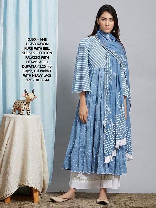 Anarkali kurti pant uploaded by Fashion collection  on 7/30/2020