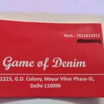 Business logo of GAME OF DENIM