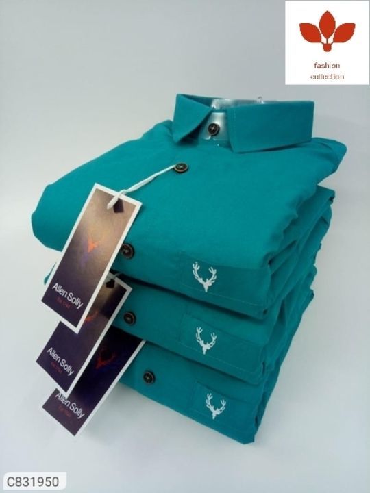Product image with price: Rs. 550, ID: catalog-name-cotton-solid-slim-fit-casual-shirts-details-description-it-has-1-piece-of-copy-8d70b3a7