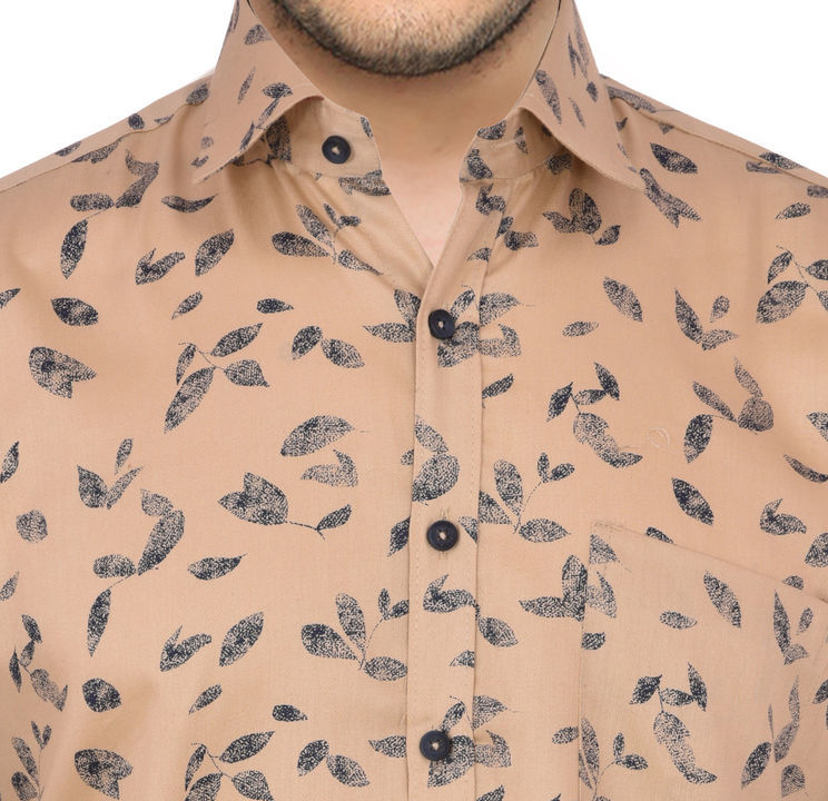 Men Printed Cotton Shirt, Perfectly Suitable as Formal and Smart-Casual  uploaded by business on 4/29/2021