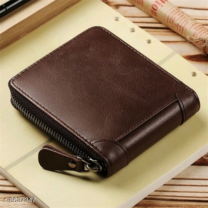 💯 pure leather wallet home delivery free cash on delivery available rs 390 call  uploaded by business on 4/30/2021