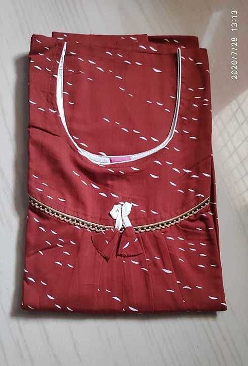 Pure cotton nighty  uploaded by Vihaan's Creation  on 7/30/2020