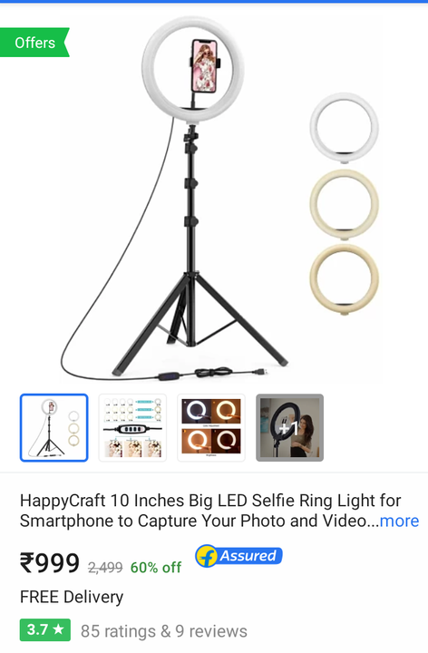 Selfi Ring light with stand uploaded by business on 4/30/2021