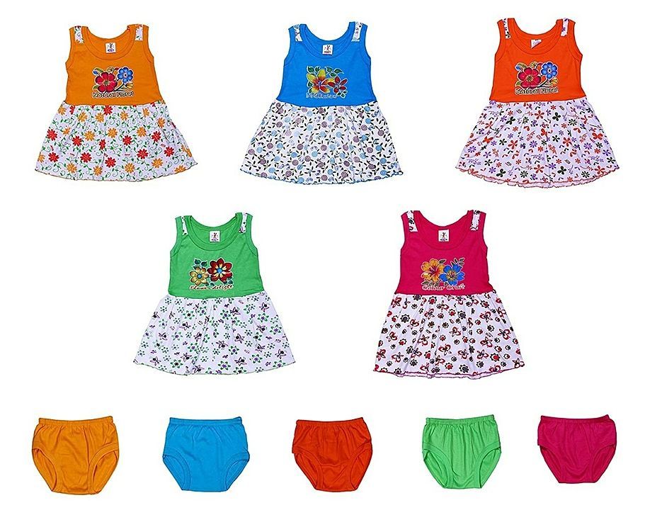 GREEN TEE Baby Girl Cotton Frocks - Pack of 5 (6-12 Months)
 uploaded by My Shop Prime on 7/30/2020