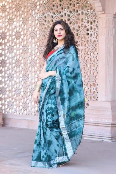 Lilen sarees 👍🏻 uploaded by Jaipur febrics on 5/1/2021