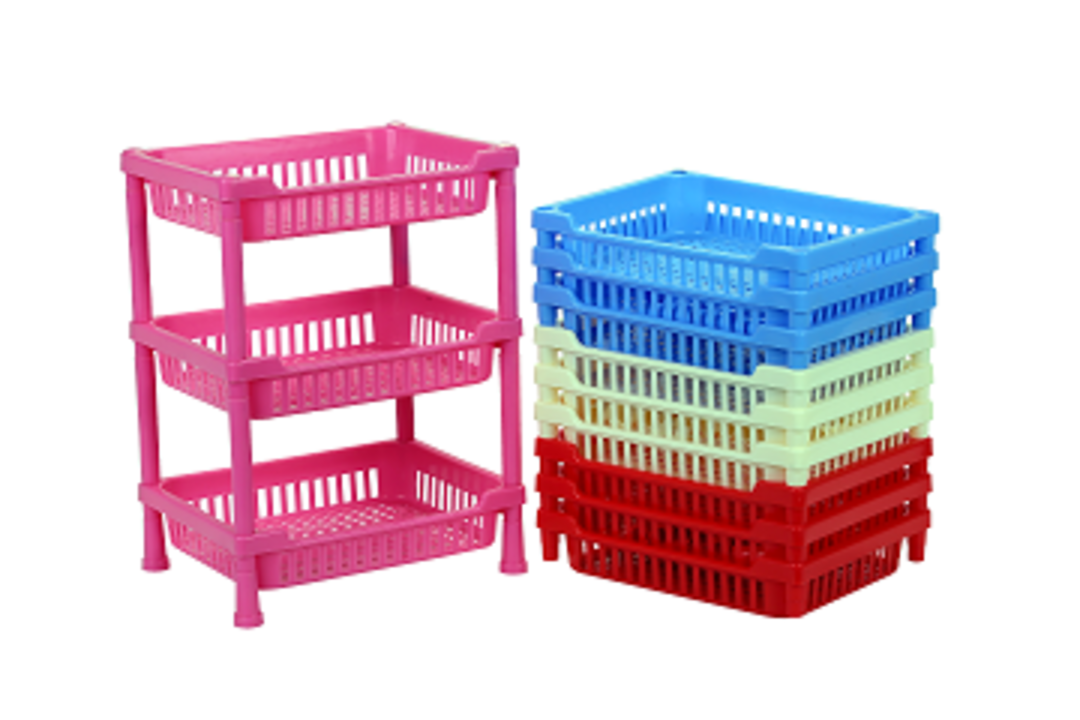 Unbreakable 3 in 1 plastic square rack uploaded by Sofiya plastic on 5/1/2021