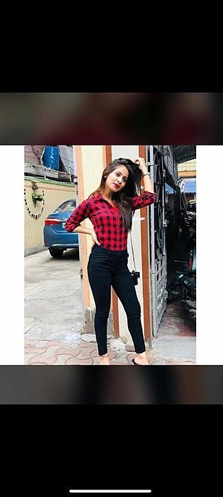 Combo of check shirt and jeggings 😍😍💕💕
Price - 760 free shipping 
Size till 36 bust
Waist till 3 uploaded by business on 7/30/2020