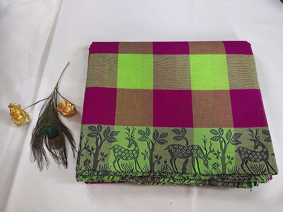 Fancy cotton sarees uploaded by business on 7/30/2020