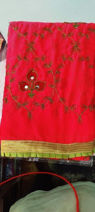 Lightweight full thred work fancy saree uploaded by Srimallikarjuna cloth & Readymades on 5/1/2021