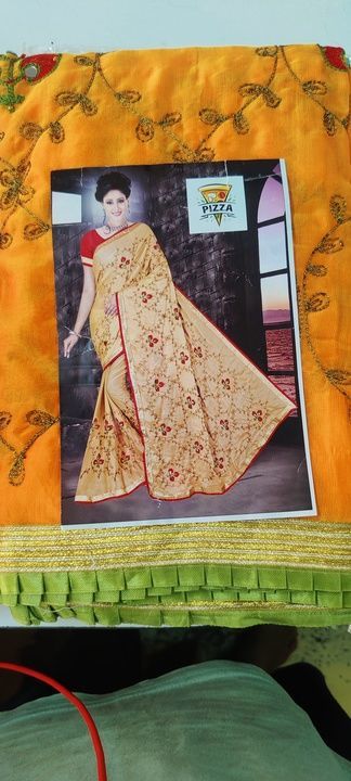 Lightweight full thred work fancy saree uploaded by Srimallikarjuna cloth & Readymades on 5/1/2021