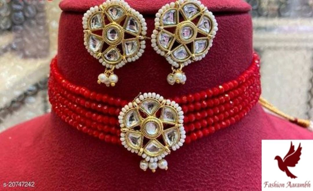 Woman's fancy jewellery set uploaded by business on 5/1/2021