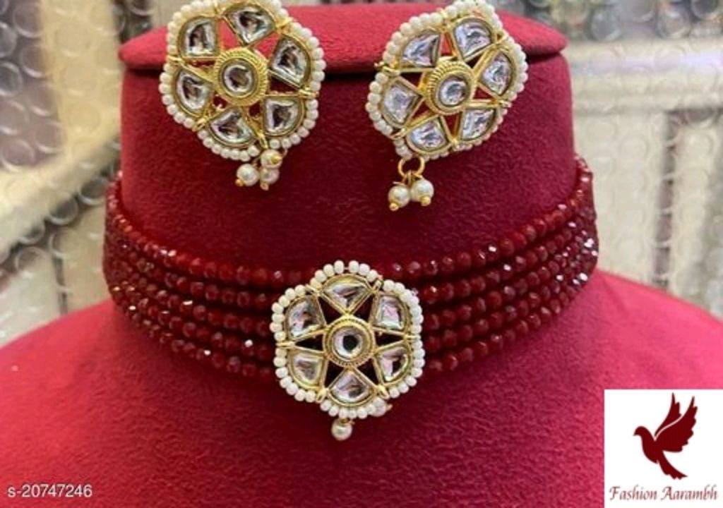 Woman's fancy jewellery set uploaded by Fashion Aarambh on 5/1/2021