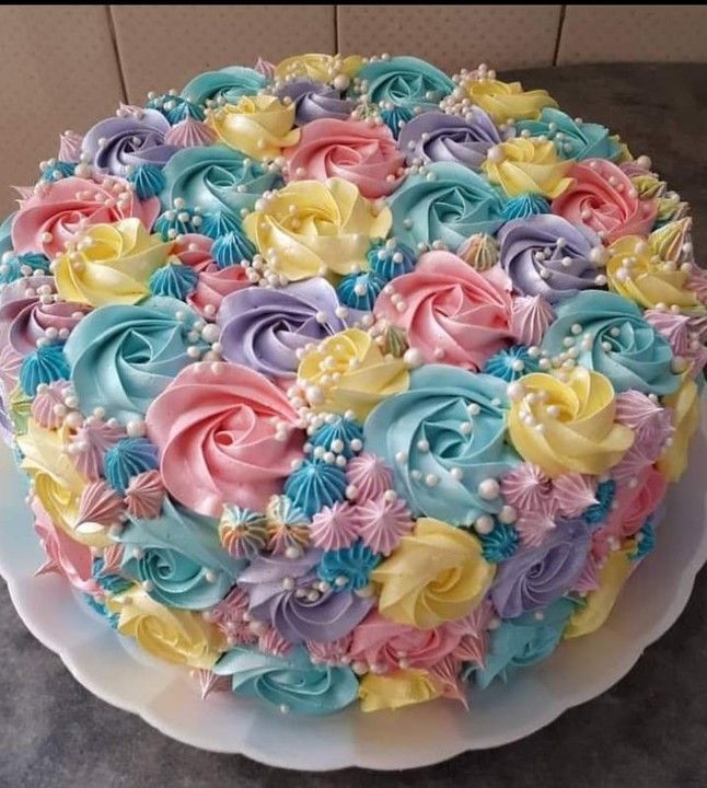 Mango cake with flower design uploaded by business on 5/1/2021