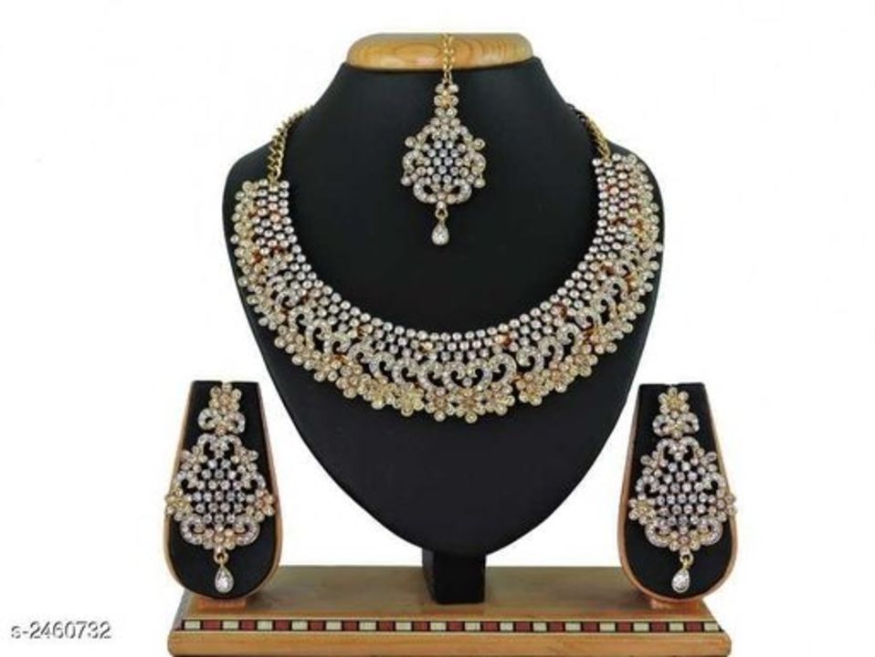 Women's alloy gold plated jwellery set uploaded by business on 5/1/2021