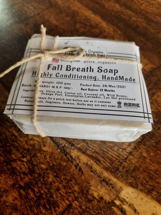 Fall breath hot processed soap uploaded by Geeta Organics on 5/2/2021