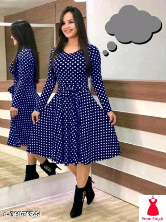 Post image Trendy Glamorous Women Dresses

Fabric: Crepe
Sleeve Length: Variable (Product Dependent)
Pattern: Variable (Product Dependent)
Multipack: 1
Sizes:
S (Bust Size: 36 in, Length Size: 41 in) 
XL (Bust Size: 42 in, Length Size: 41 in) 
L (Bust Size: 40 in, Length Size: 41 in) 
XXL (Bust Size: 44 in, Length Size: 41 in) 
M (Bust Size: 38 in, Length Size: 41 in) 
XXXL (Bust Size: 46 in, Length Size: 41 in) 




Dispatch: 1 Day