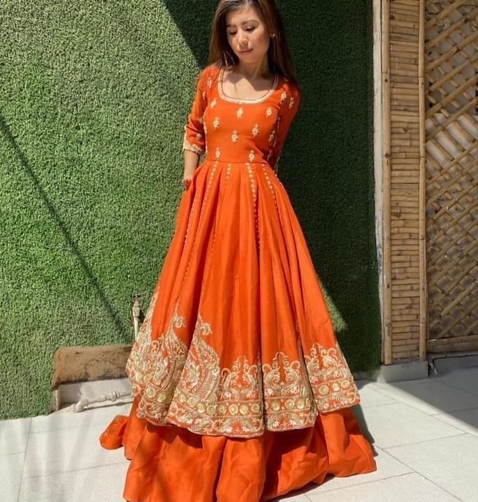 NEW DESIGNER  EMBROIDERED ANARKALI GOWN ♥️ uploaded by Ladies wear on 5/2/2021