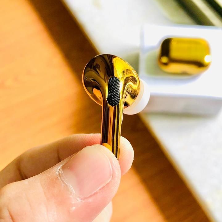 Golden airpod pro uploaded by business on 5/2/2021
