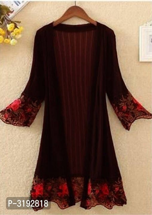 Trendy embroidered imported long shrug uploaded by Shopvel on 5/2/2021