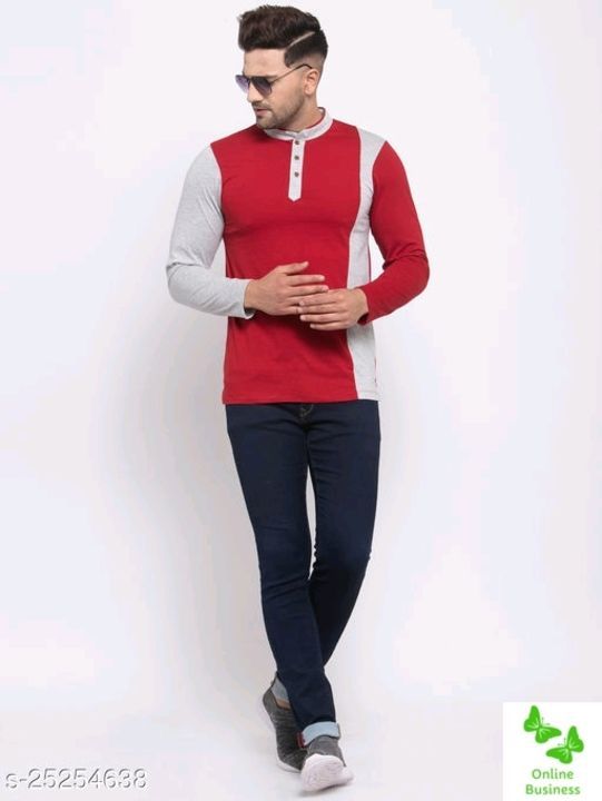 Catalog Name:*Fancy Elegant Men Tshirts*
Fabric: Cotton Blend
Sleeve Length: Long Sleeve uploaded by business on 5/2/2021