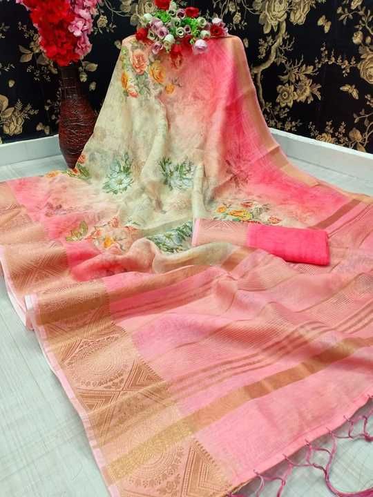 Post image Beautiful digital print saree with elegant look