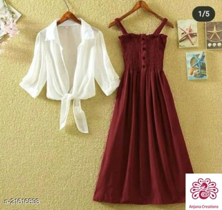 Crepe dresses for women uploaded by business on 5/3/2021