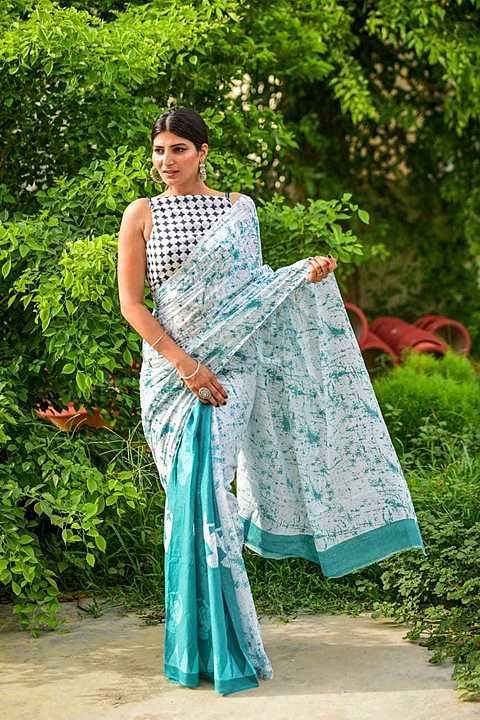 Cotton mulmul print sarees uploaded by Royal dresses on 7/31/2020