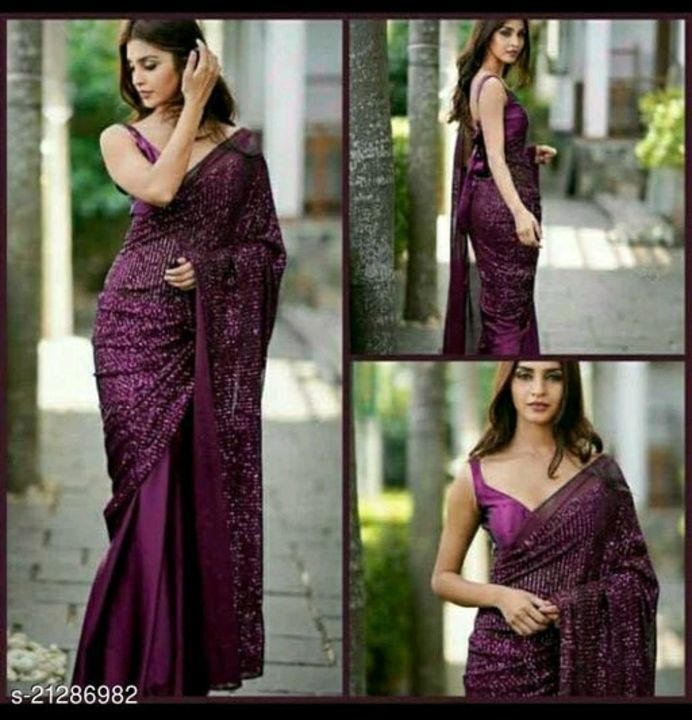 Bollywood Style Georgette Sequined Sarees ❤️ uploaded by business on 5/3/2021
