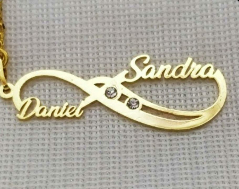 Personalised Couple Name Infinity Pendant uploaded by S A creations on 5/3/2021