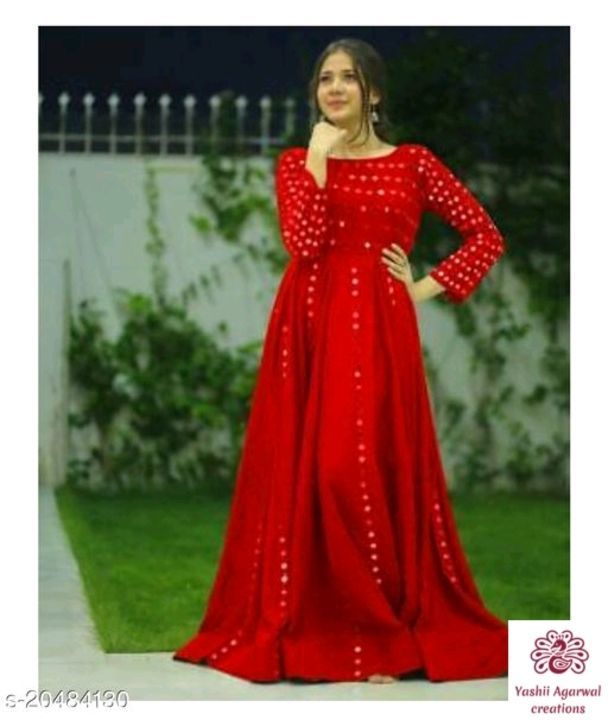 chekout this mirror gown  uploaded by yashii agarwal creations on 5/3/2021