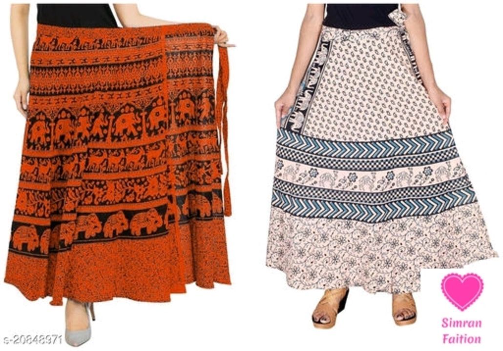 Jaipuri Cotton Women's Wrap Around Skirts.( 2 Skirts Combo.)

 uploaded by business on 5/3/2021