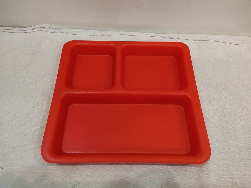 Life Plast Cafe 3 Partition Plate (10"x9.5") uploaded by Modern Crockery House on 5/3/2021