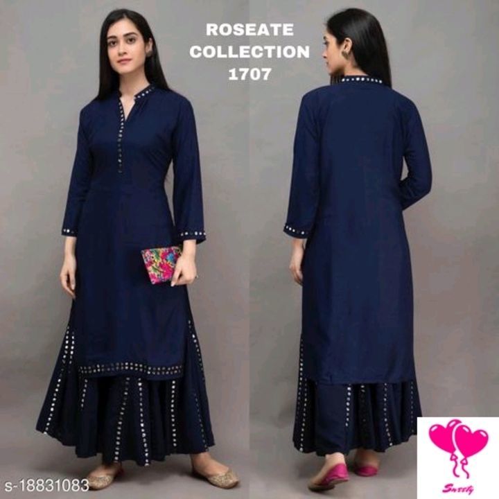 Kurti with palazo uploaded by business on 5/3/2021