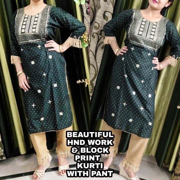 Kurti With Pant  uploaded by business on 5/3/2021