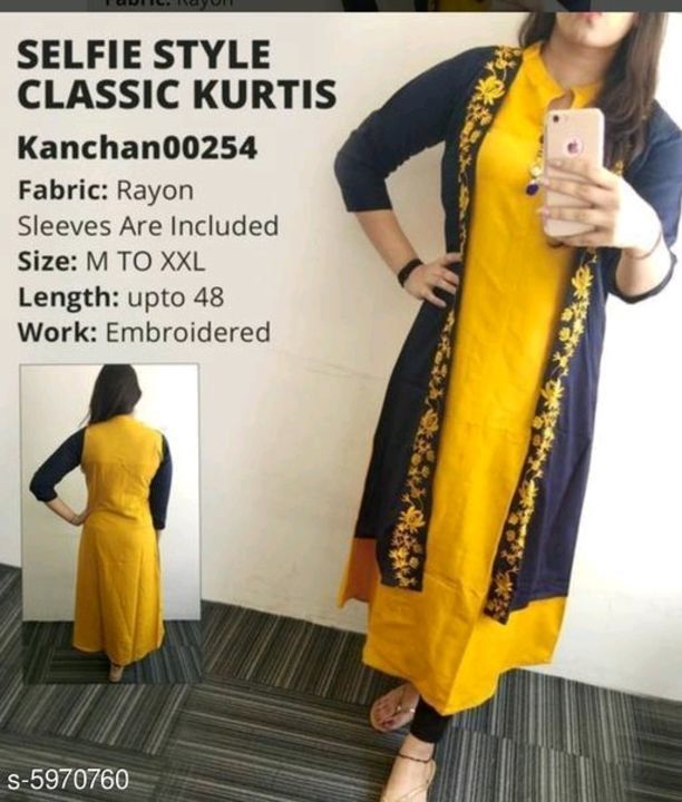 Women's rayon shrug kurti  uploaded by business on 5/3/2021