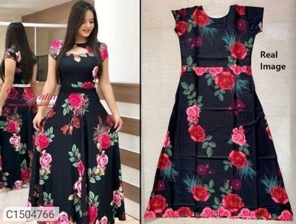 Printed gowns uploaded by business on 5/4/2021