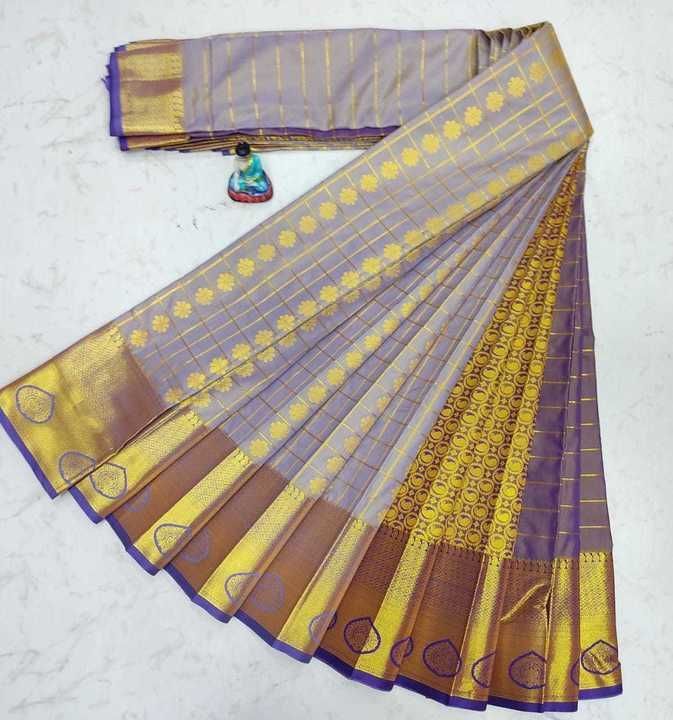 Post image 🌹 *NEW DESIGN*🌹 

🍁 *SOFT SILK SAREES* 🍁

🍁Full jari checked

🍁Fancy art silk collection

🍁 Semi silk material 

🍁 Rich jari  Border

🍁 Complete saree fancy Emposed pattern

🍁saree with contrast blouse

🍁Light weight 

🍁Rich  jari design contrast pallu

🍁Price  *Rs.1200+$*