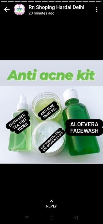Anti acne kit uploaded by business on 5/4/2021