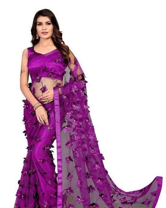 Butturfly saree uploaded by Annu creative on 5/4/2021