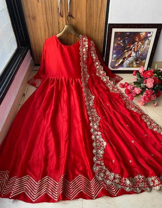 Embroidery anarkali gown uploaded by B.R Enterprises  on 5/4/2021