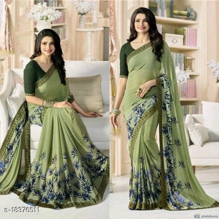 Silk printed saree uploaded by business on 5/4/2021